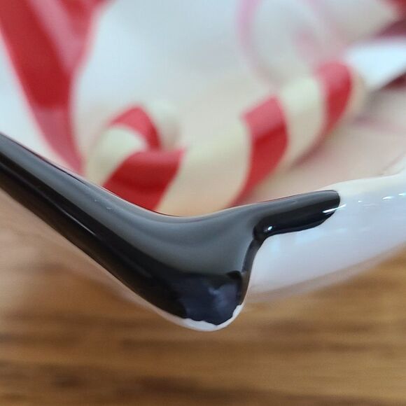 Boston Warehouse Santa Ceramic Serving Dish and Candy Cane Spreader Vintage 2006 - Picture 16 of 16